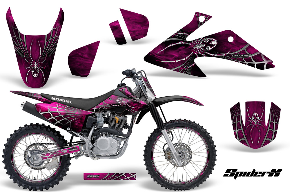 Honda CRF150 CRF230 08-10 Graphics Kit SpiderX Pink NP Rims